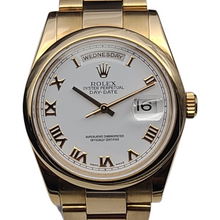 Load image into Gallery viewer, Rolex DayDate White Roman Dial 118205