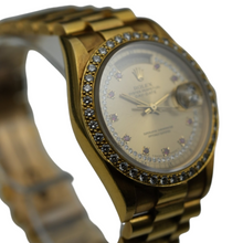 Load image into Gallery viewer, Rolex Day-Date Ruby & Diamond String Dial 18238