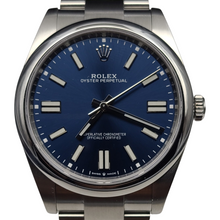 Load image into Gallery viewer, Rolex Oyster Perpetual 41mm Blue Dial 124300