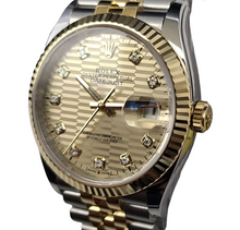 Load image into Gallery viewer, Rolex 126233 Champagne Motif Datejust
