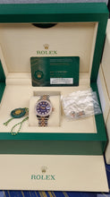Load image into Gallery viewer, Rolex 279381RBR Two Tone Diamond Set Aubergine Jubilee