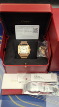 Load image into Gallery viewer, Santos De Cartier WGSA0018 Rose Gold White Dial