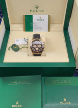 Load image into Gallery viewer, Rolex 116515LN Rose-Gold Black dial Daytona in Oysterflex