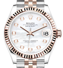 Load image into Gallery viewer, Rolex 278271 Two Tone Rose Gold Mother of Pearl Diamond Dial on Jubilee Bracelet