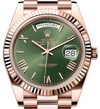 Load image into Gallery viewer, Rolex 228235 Rose Gold Olive Daydate