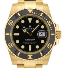 Load image into Gallery viewer, Rolex 116618LN Submariner Date 18k Yellow-Gold