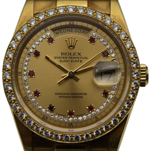Rolex Day-Date Ruby & Diamond String Dial 18238