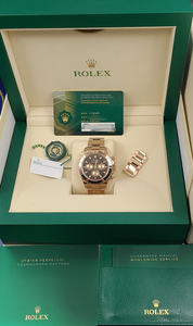 Rolex 116505 Black Dial Rose Gold Daytona