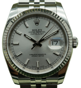Rolex 116234 Datejust 36 Silver Dial