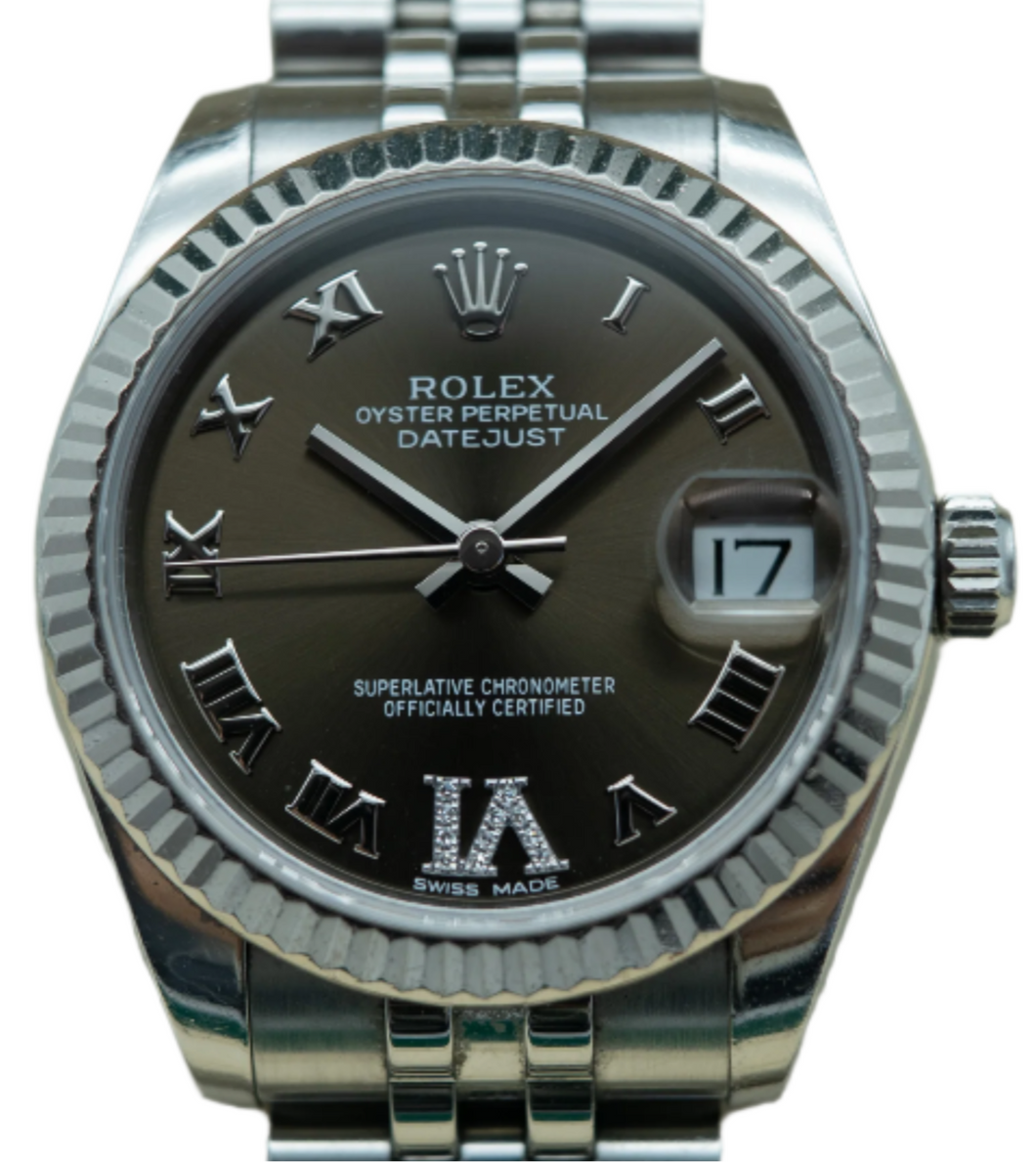 Rolex 178274 Roman Rhodium Dial diamond VI