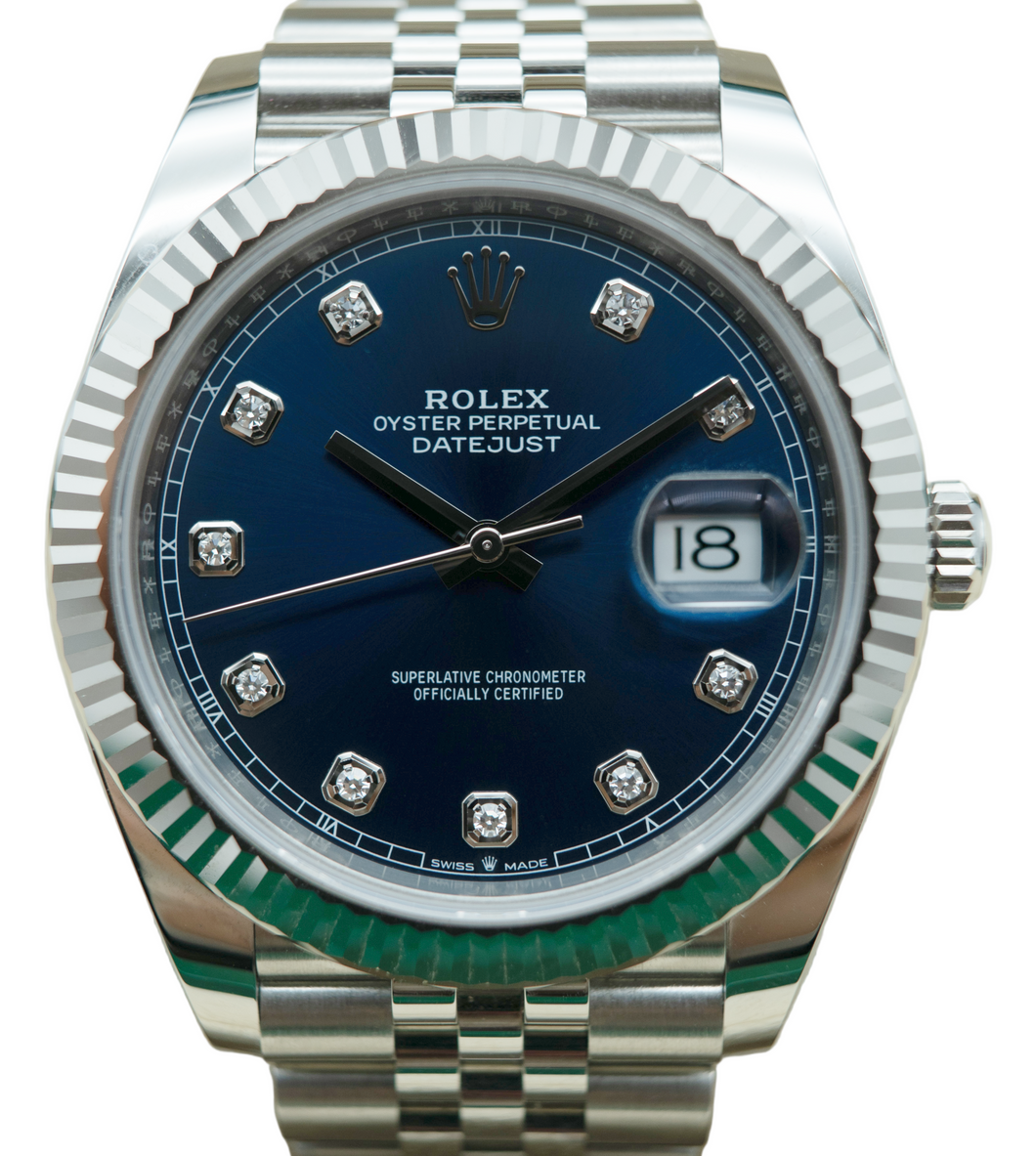 Rolex 126334 Datejust 41 Blue Diamond Dial
