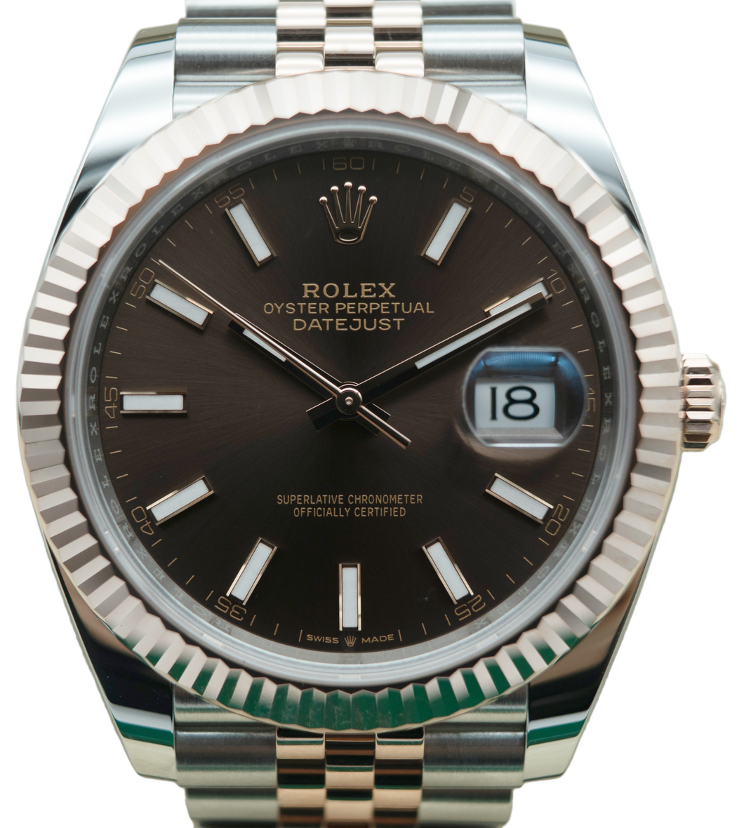 Rolex 126331 Datejust 41 Two-Tone Rose Gold Chocolate Dial
