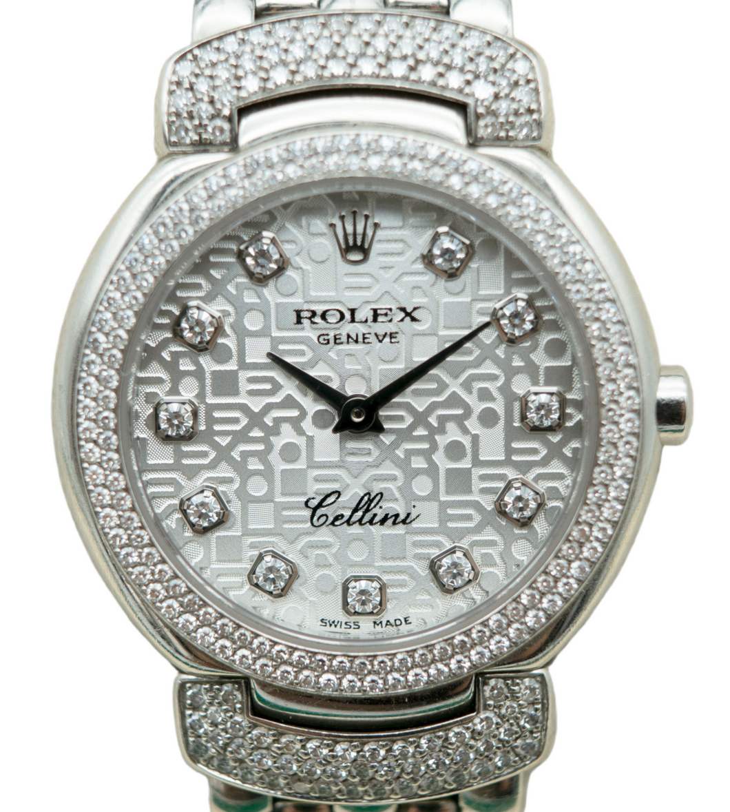 Rolex 6673/9 Cellini Cellissima Silver Dial Diamond
