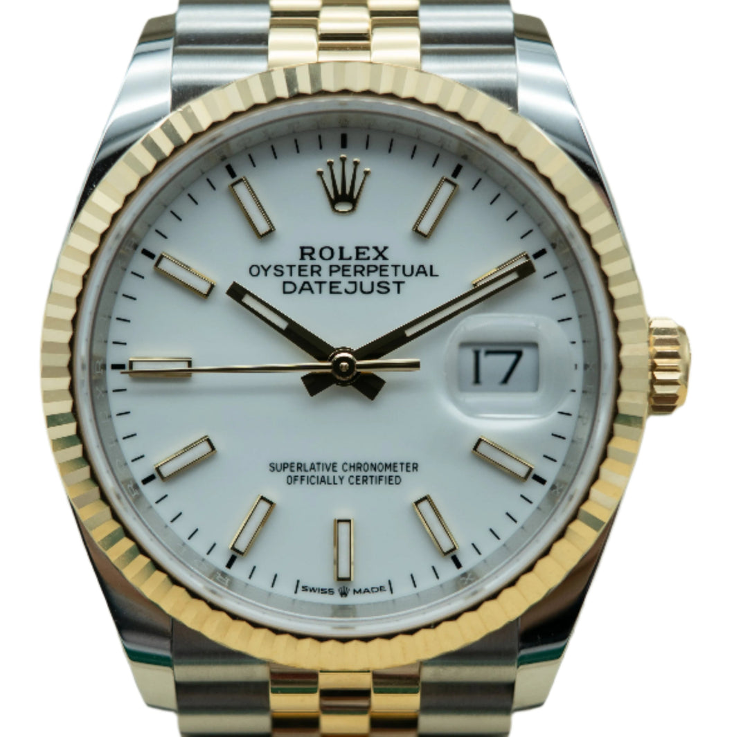 Rolex 126233 Datejust 36 Two-Tone White Dial
