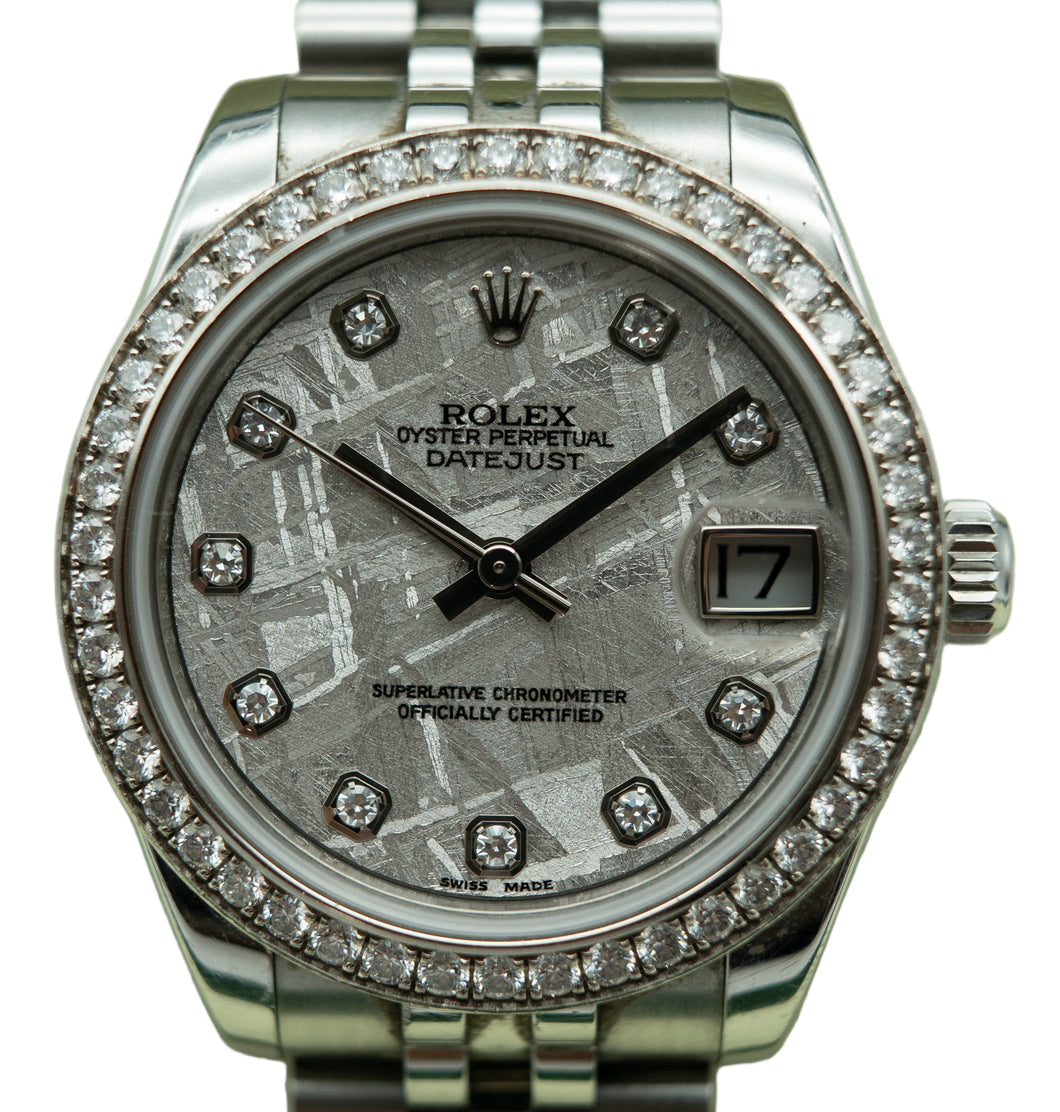 Rolex 178384 Datejust 31 Meteorite Dial