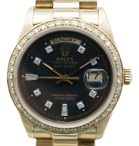 Rolex 18038 Daydate AM Diamond Bezel