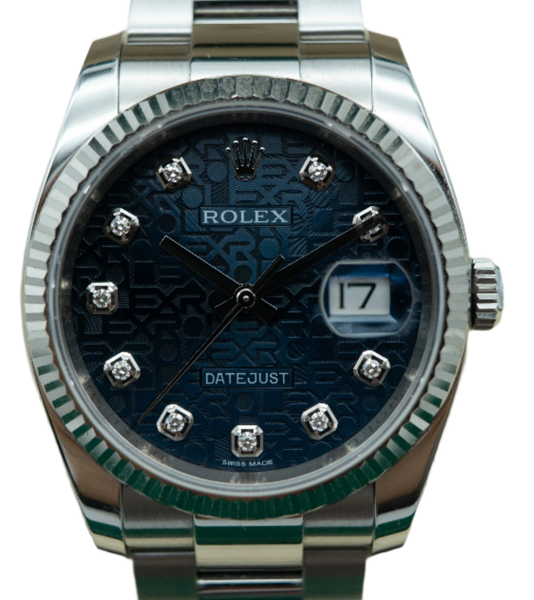 Rolex 116234 Datejust 36 Blue Diamond Dial