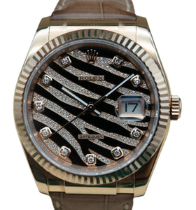Rolex 116135 Datejust 36 Zebra