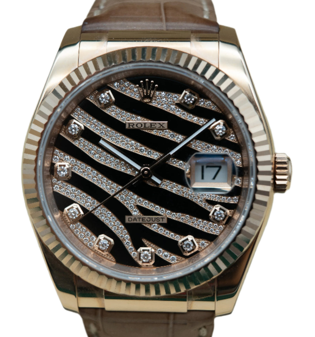 Rolex 116135 Datejust 36 Zebra