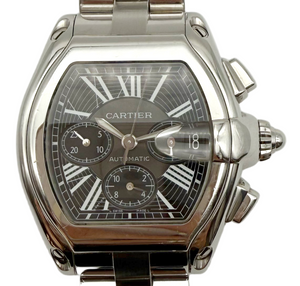 Cartier 2618 Roadster Chronograph Black Dial