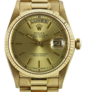 Rolex 18038 Day-Date Yellow Gold Champagne (Spanish)