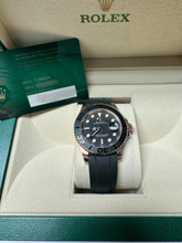 Load image into Gallery viewer, Rolex 126655 Yacht-Master Black Dial Rose Gold
