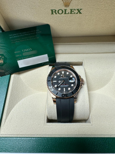 Rolex 126655 Yacht-Master Black Dial Rose Gold