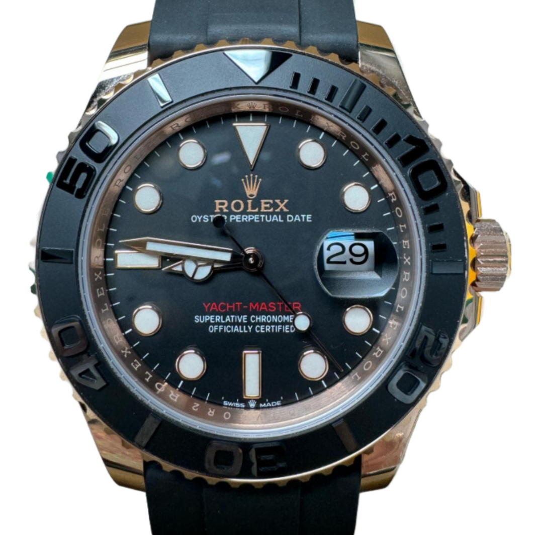 Rolex 126655 Yacht-Master Black Dial Rose Gold