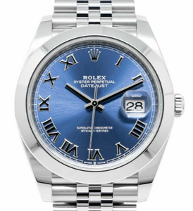 Rolex 126300 Azzurro Blue Roman Dial