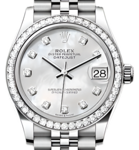 Rolex 278384RBR Datejust 31 Mother of Pearl Diamond in Jubilee