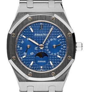 Audemars Piguet 25594ST Royal Oak Day-Date Moon Phase Blue Dial