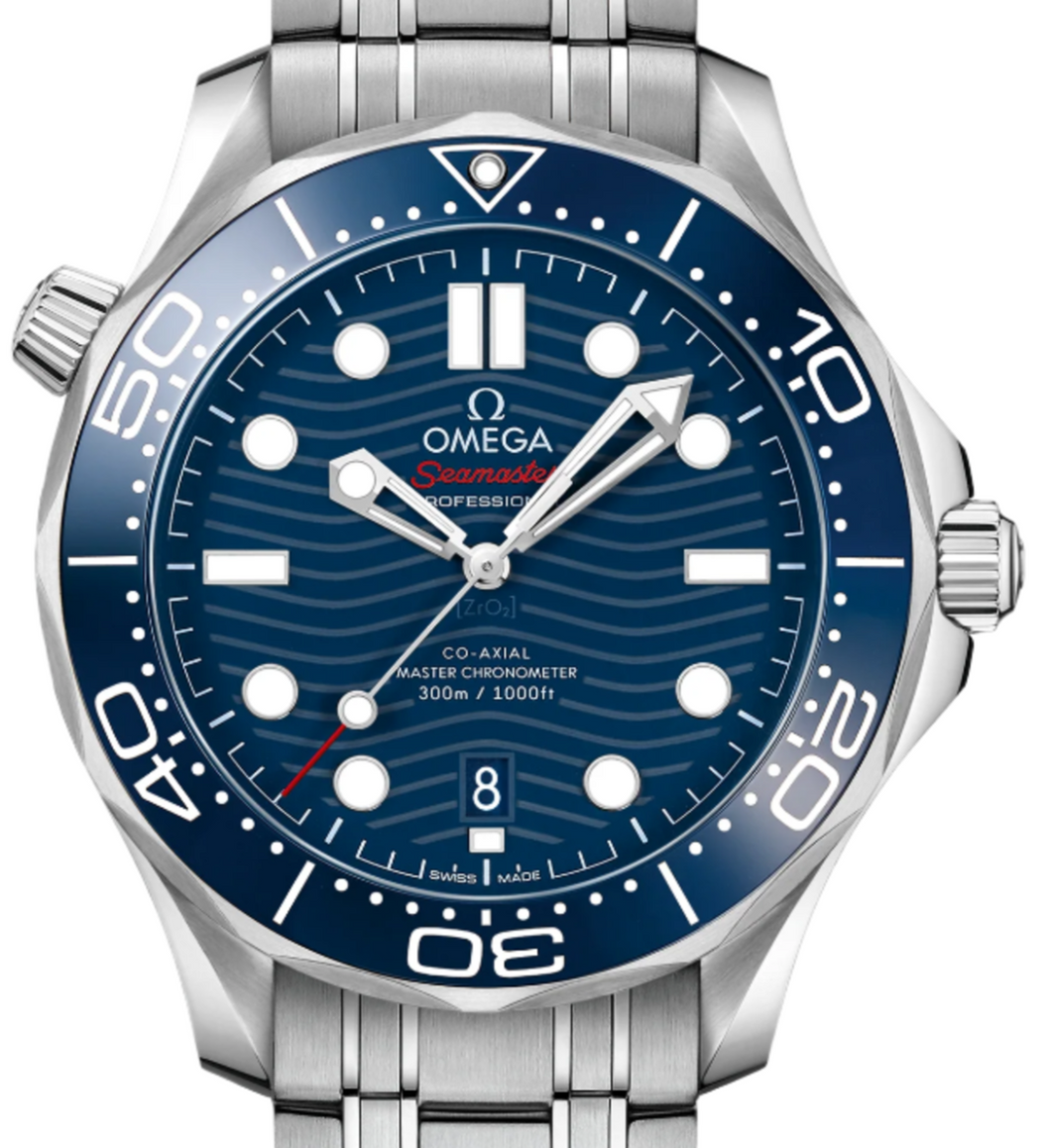 Omega 21030422003001 Blue Seamaster 300