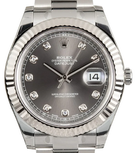 Rolex 116334 Datejust Rhodium Diamond Dial