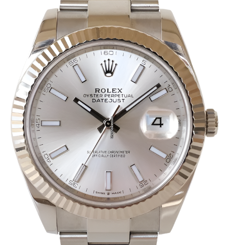 Rolex 126334 Datejust Silver Dial on Jubilee