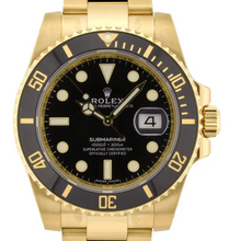 Load image into Gallery viewer, Rolex 116618LN Submariner Date 18k Yellow-Gold
