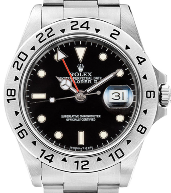 Rolex 16570T EXPLORER II Stainless Steel Black Dial