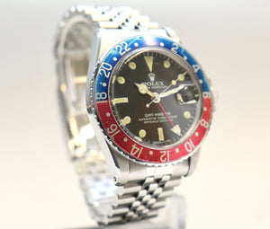 Rolex Reference 1675 Gmt-Master 'pepsi' 3.7 million serial   Stainless Steel Automatic Dual Time Wristwatch With Date And Bracelet