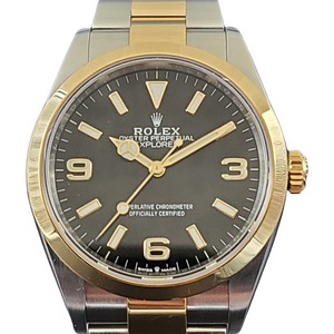 Rolex Explorer Two Tone Black Dial 124273